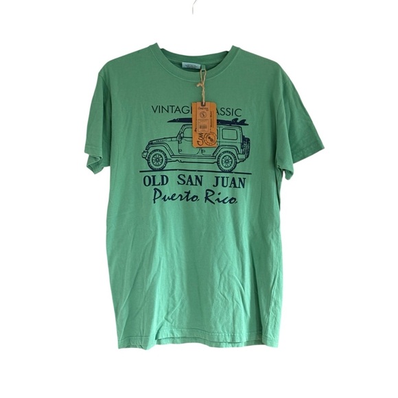 San Juan Puerto Rico Vintage Classic Mens Tee Shirt Size Large 100% Cotton NWT - Picture 1 of 7